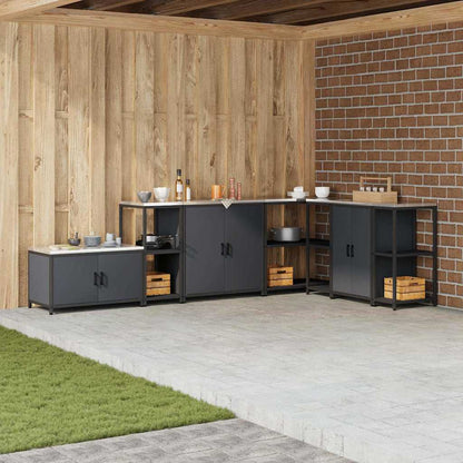 vidaXL Kitchen Storage HATTEM Anthracite 40 x 50 x 92 cm Steel