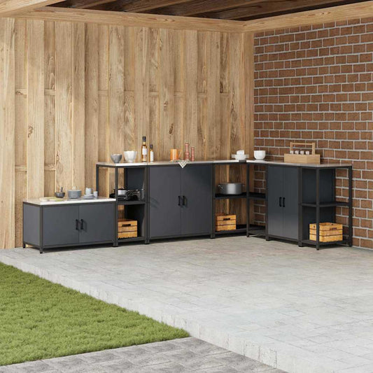vidaXL Kitchen Storage HATTEM Anthracite 40 x 50 x 92 cm Steel