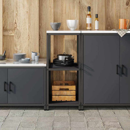 vidaXL Kitchen Storage HATTEM Anthracite 40 x 50 x 92 cm Steel
