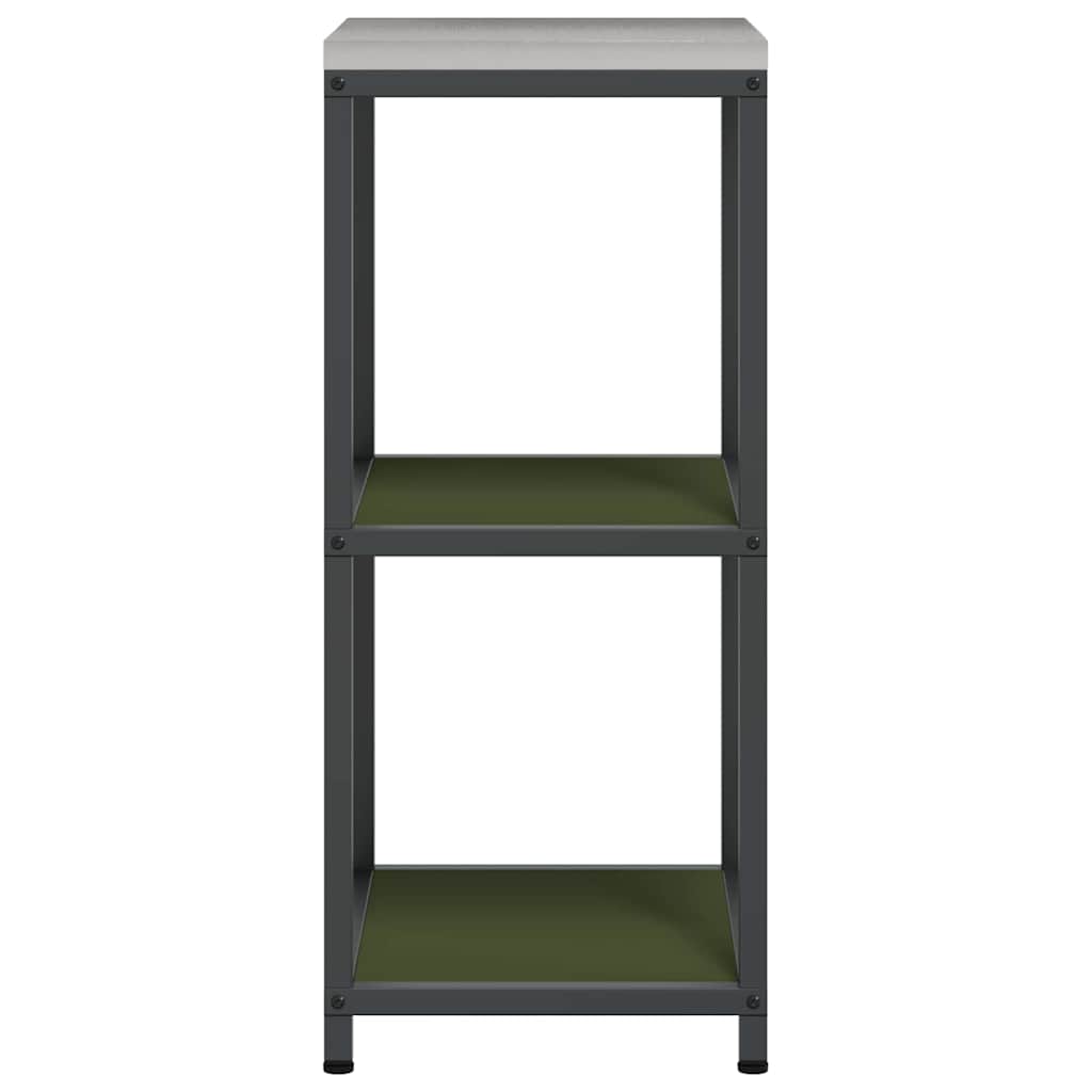 vidaXL Kitchen Storage HATTEM Olive Green 40 x 50 x 92 cm Steel