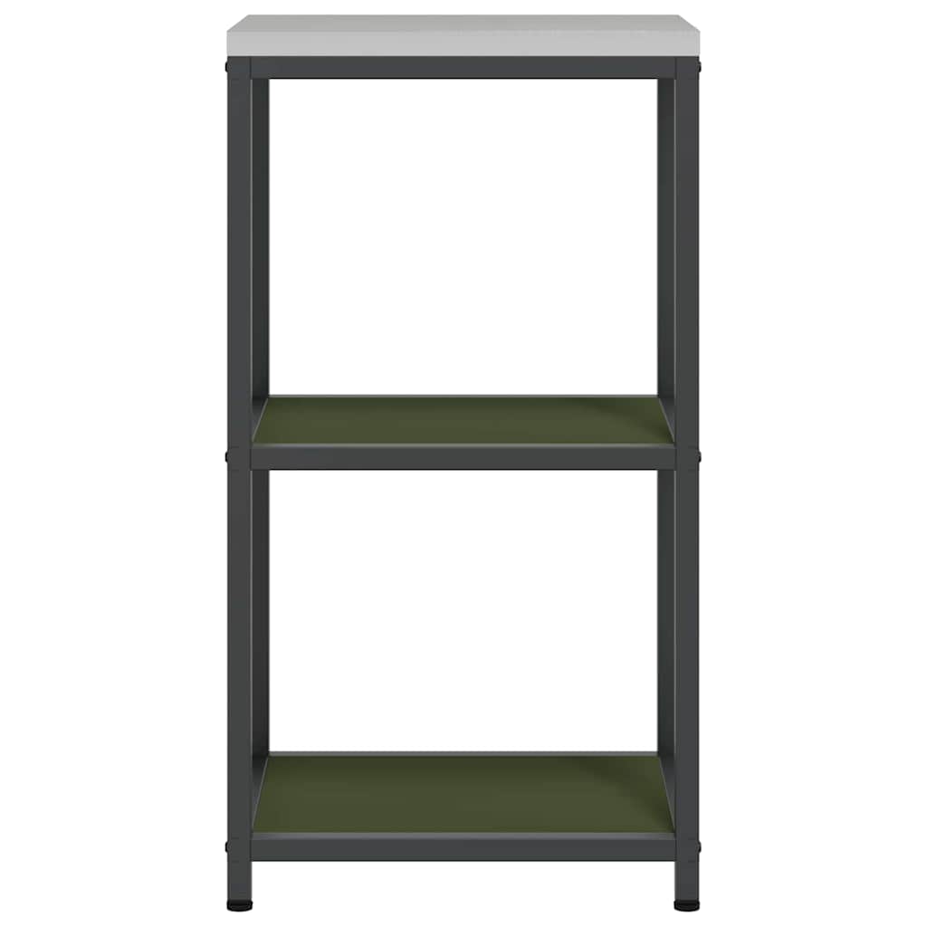 vidaXL Kitchen Storage HATTEM Olive Green 40 x 50 x 92 cm Steel