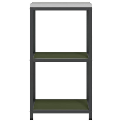 vidaXL Kitchen Storage HATTEM Olive Green 40 x 50 x 92 cm Steel