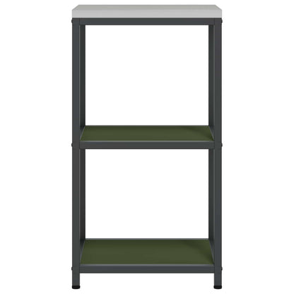 vidaXL Kitchen Storage HATTEM Olive Green 40 x 50 x 92 cm Steel