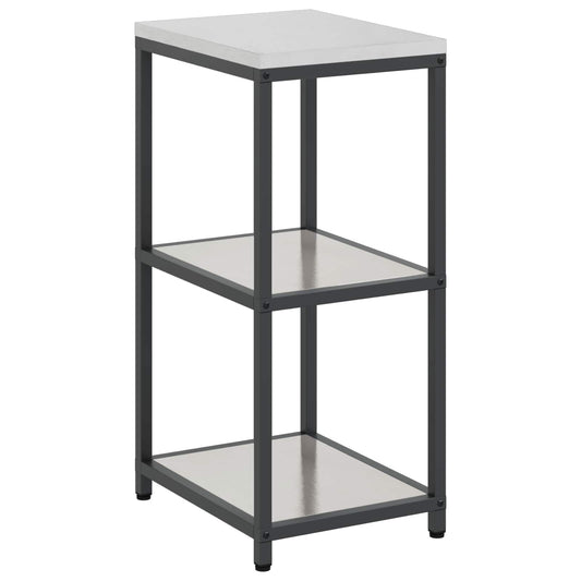 vidaXL Kitchen Storage HATTEM Silver 40 x 50 x 92 cm Steel