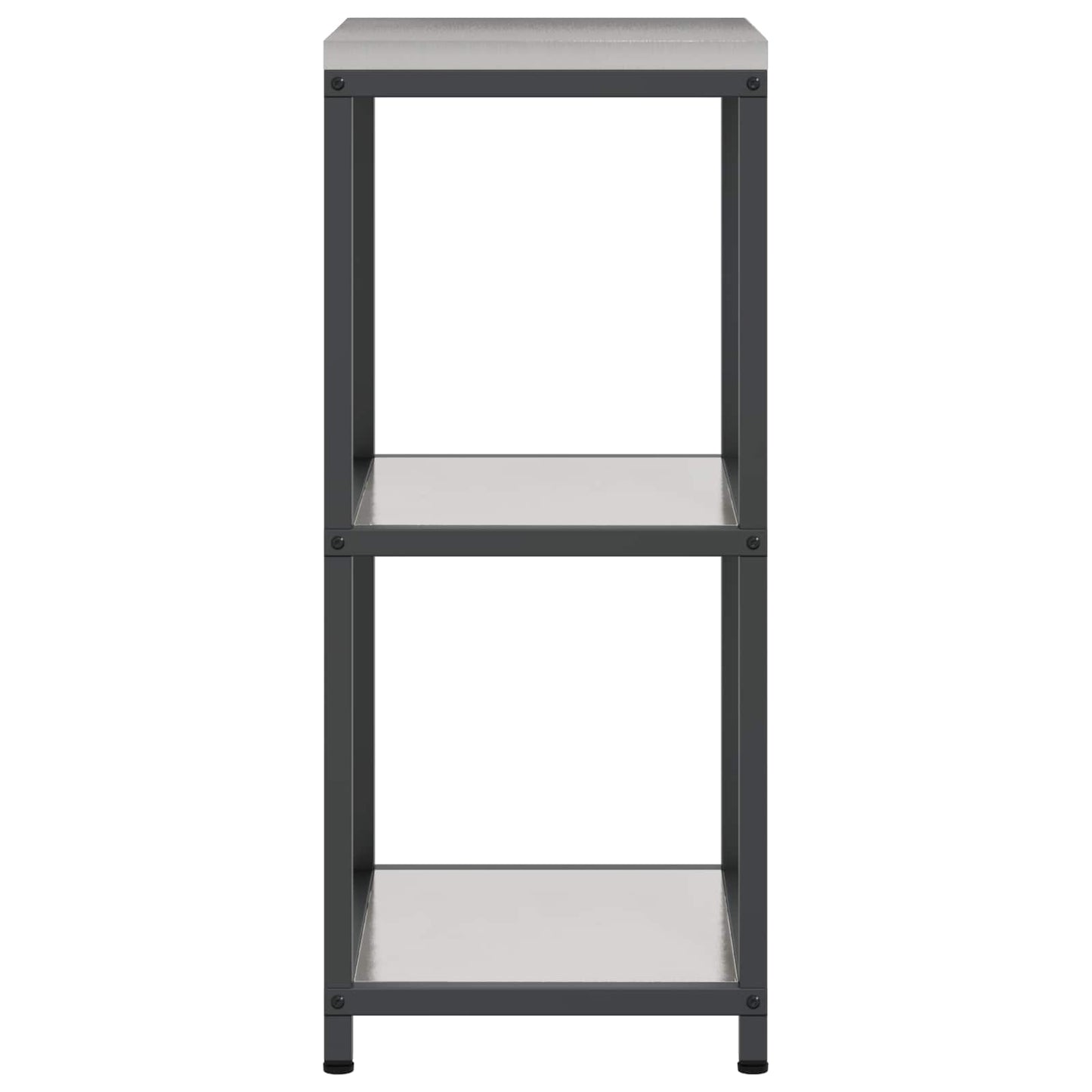 vidaXL Kitchen Storage HATTEM Silver 40 x 50 x 92 cm Steel