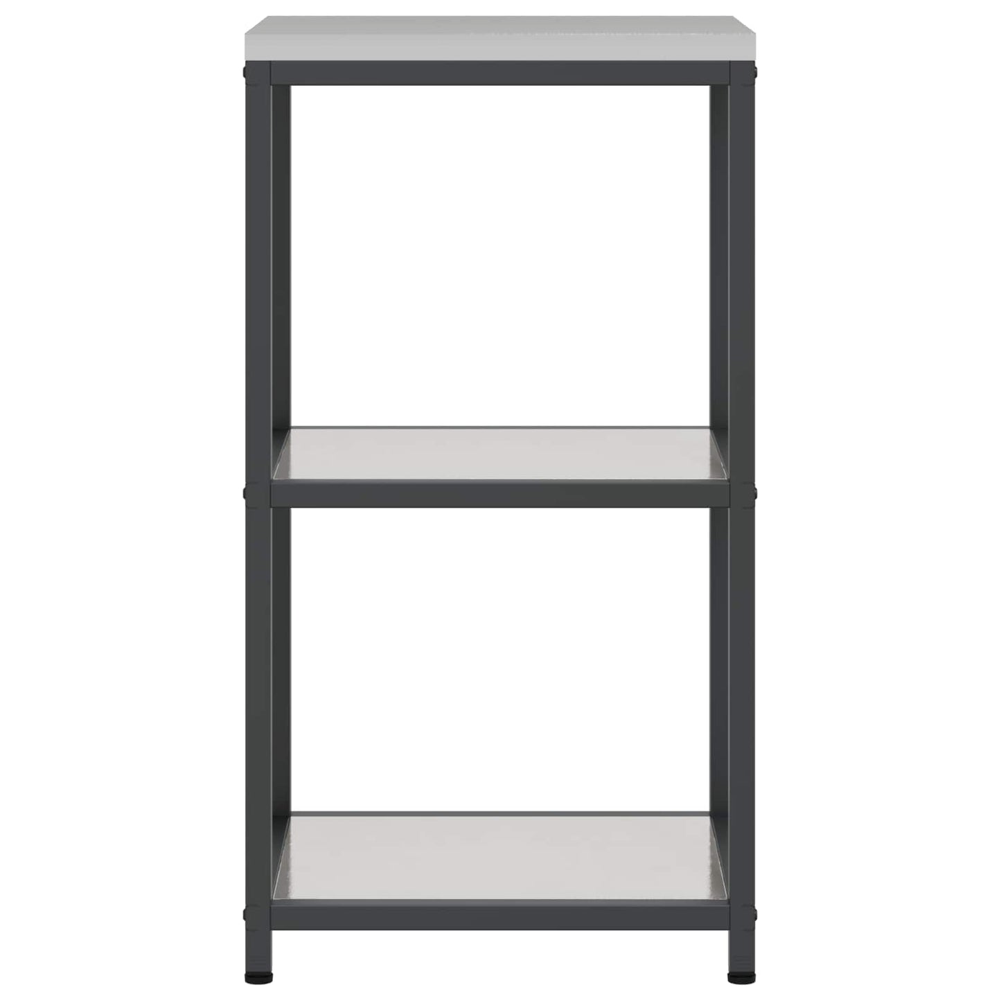 vidaXL Kitchen Storage HATTEM Silver 40 x 50 x 92 cm Steel