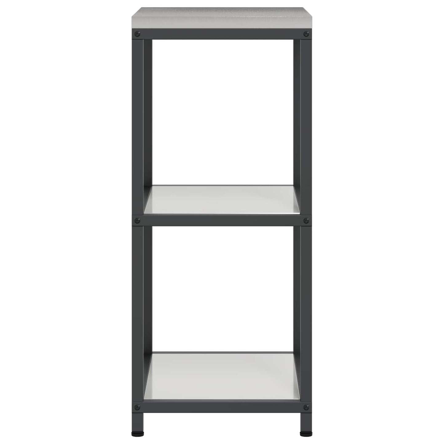 vidaXL Kitchen Storage HATTEM Silver 40 x 50 x 92 cm Steel