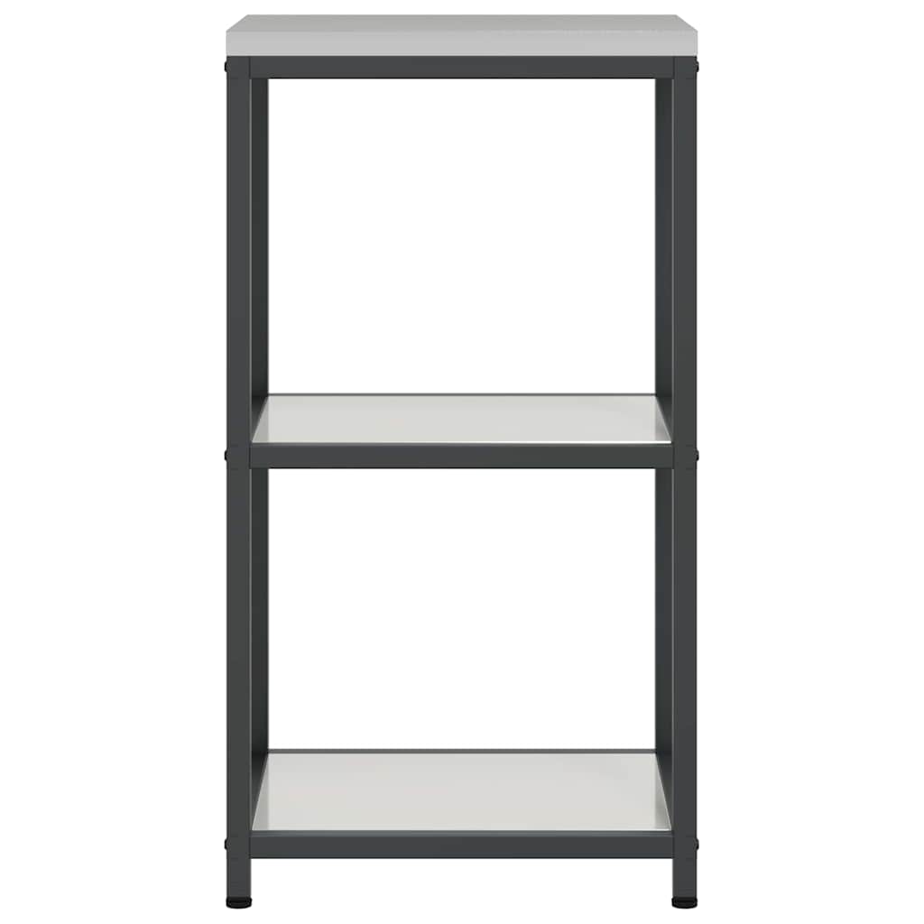 vidaXL Kitchen Storage HATTEM Silver 40 x 50 x 92 cm Steel
