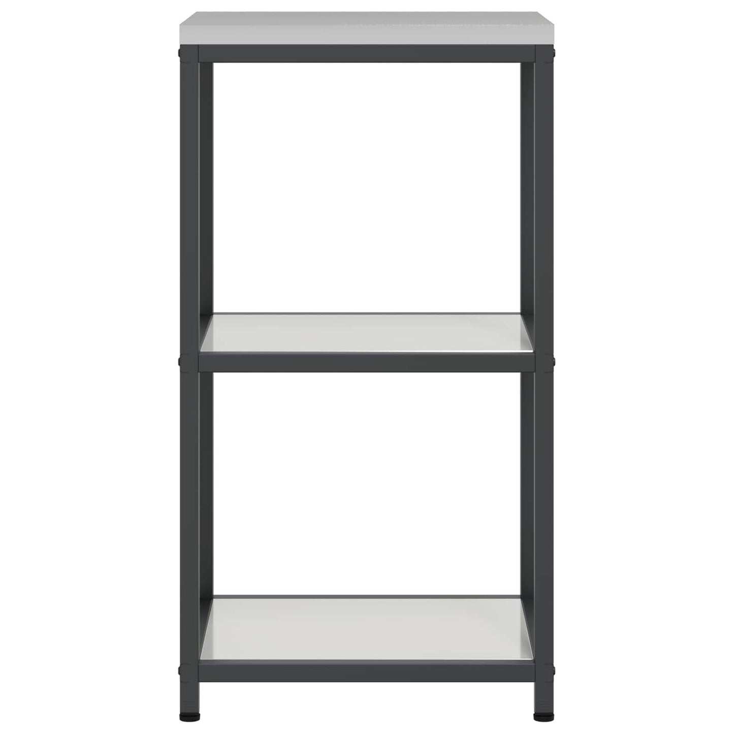 vidaXL Kitchen Storage HATTEM Silver 40 x 50 x 92 cm Steel