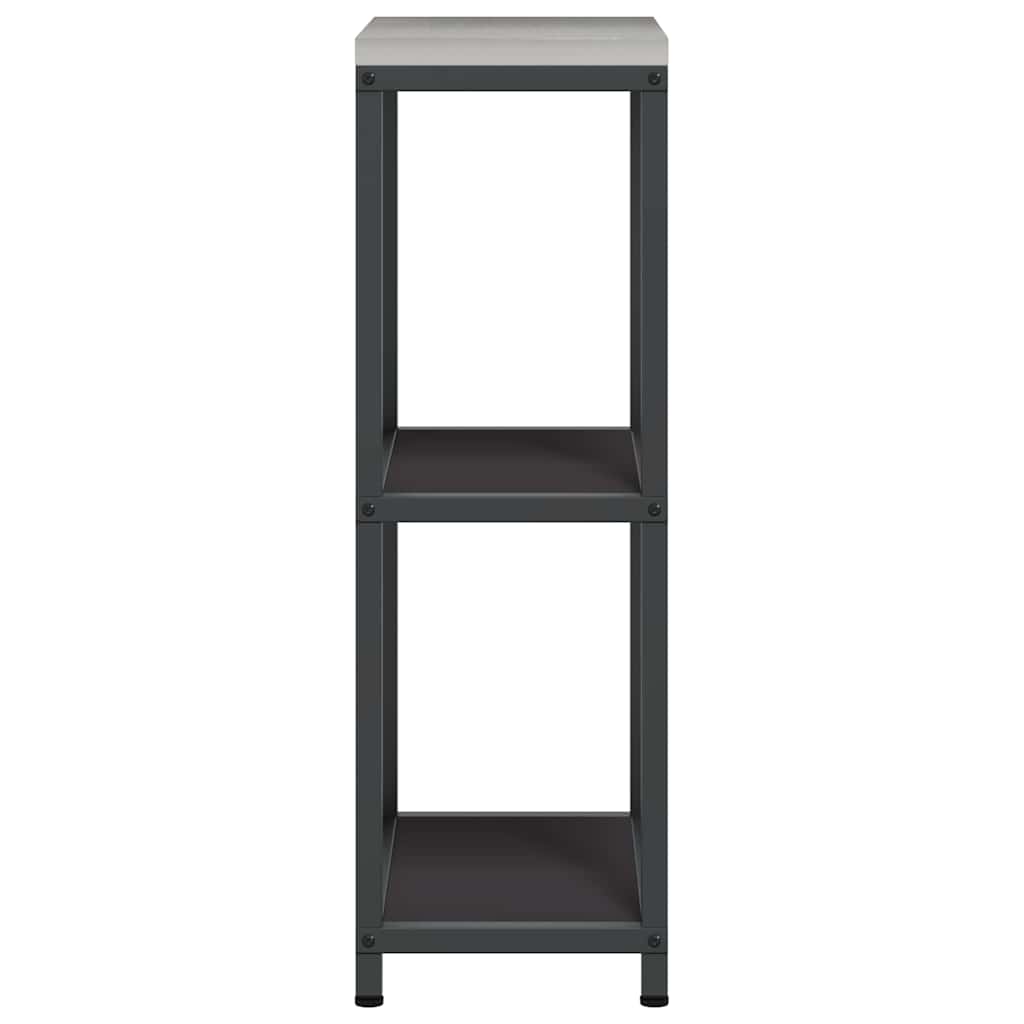 vidaXL Kitchen Storage HATTEM Black 30 x 50 x 92 cm Steel
