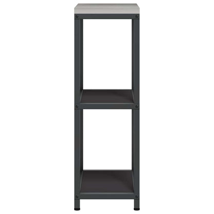 vidaXL Kitchen Storage HATTEM Black 30 x 50 x 92 cm Steel