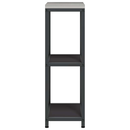 vidaXL Kitchen Storage HATTEM Black 30 x 50 x 92 cm Steel