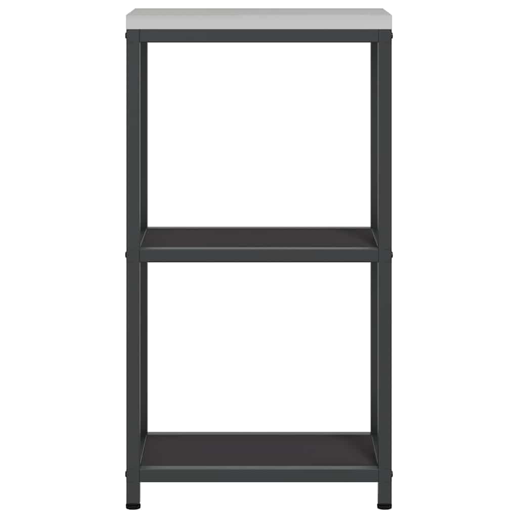 vidaXL Kitchen Storage HATTEM Black 30 x 50 x 92 cm Steel