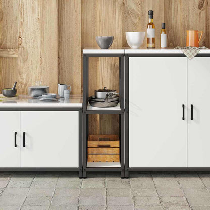 vidaXL Kitchen Storage HATTEM White 30 x 50 x 92 cm Steel