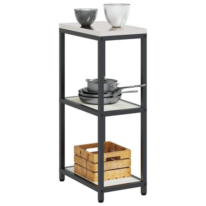 vidaXL Kitchen Storage HATTEM White 30 x 50 x 92 cm Steel