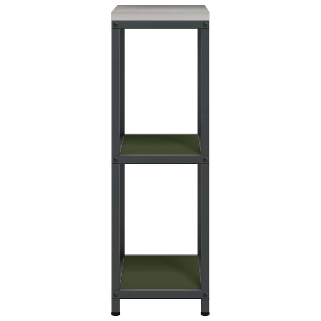vidaXL Kitchen Storage HATTEM Olive Green 30 x 50 x 92 cm Steel