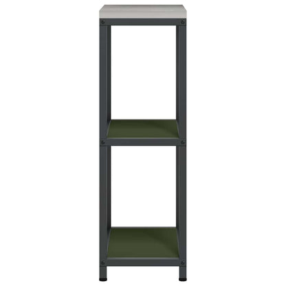vidaXL Kitchen Storage HATTEM Olive Green 30 x 50 x 92 cm Steel