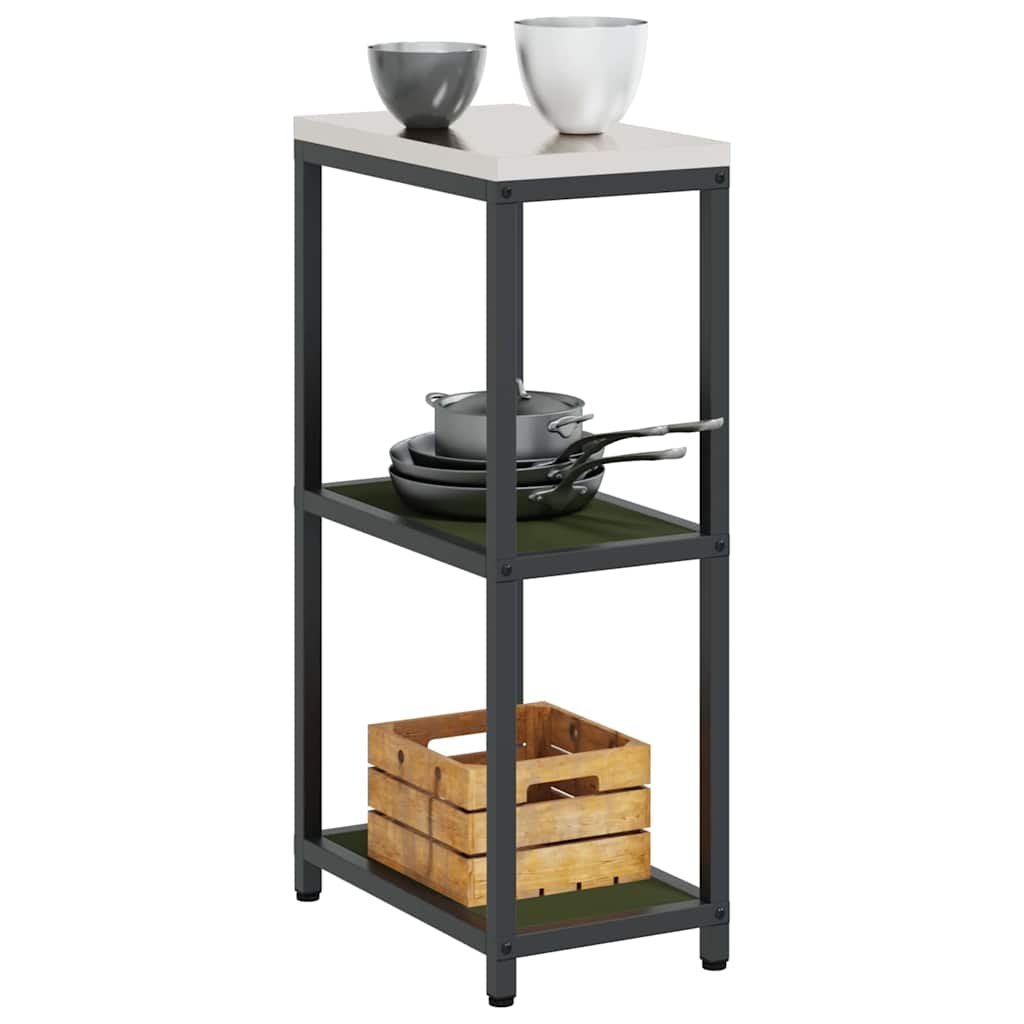 vidaXL Kitchen Storage HATTEM Olive Green 30 x 50 x 92 cm Steel