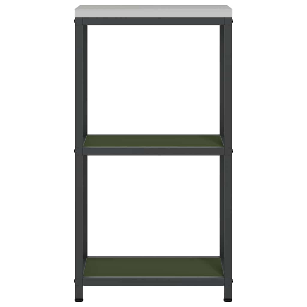 vidaXL Kitchen Storage HATTEM Olive Green 30 x 50 x 92 cm Steel