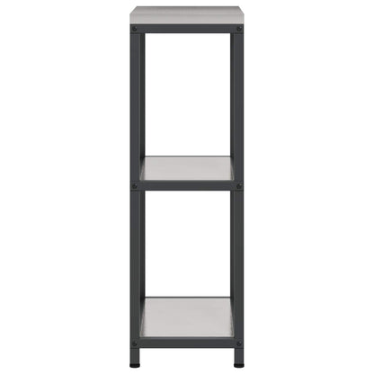 vidaXL Kitchen Storage HATTEM Silver 30 x 50 x 92 cm Steel