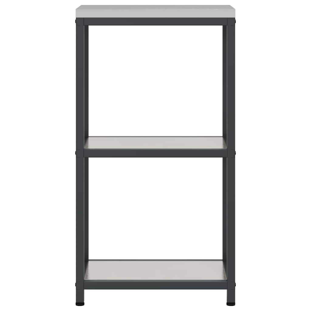 vidaXL Kitchen Storage HATTEM Silver 30 x 50 x 92 cm Steel