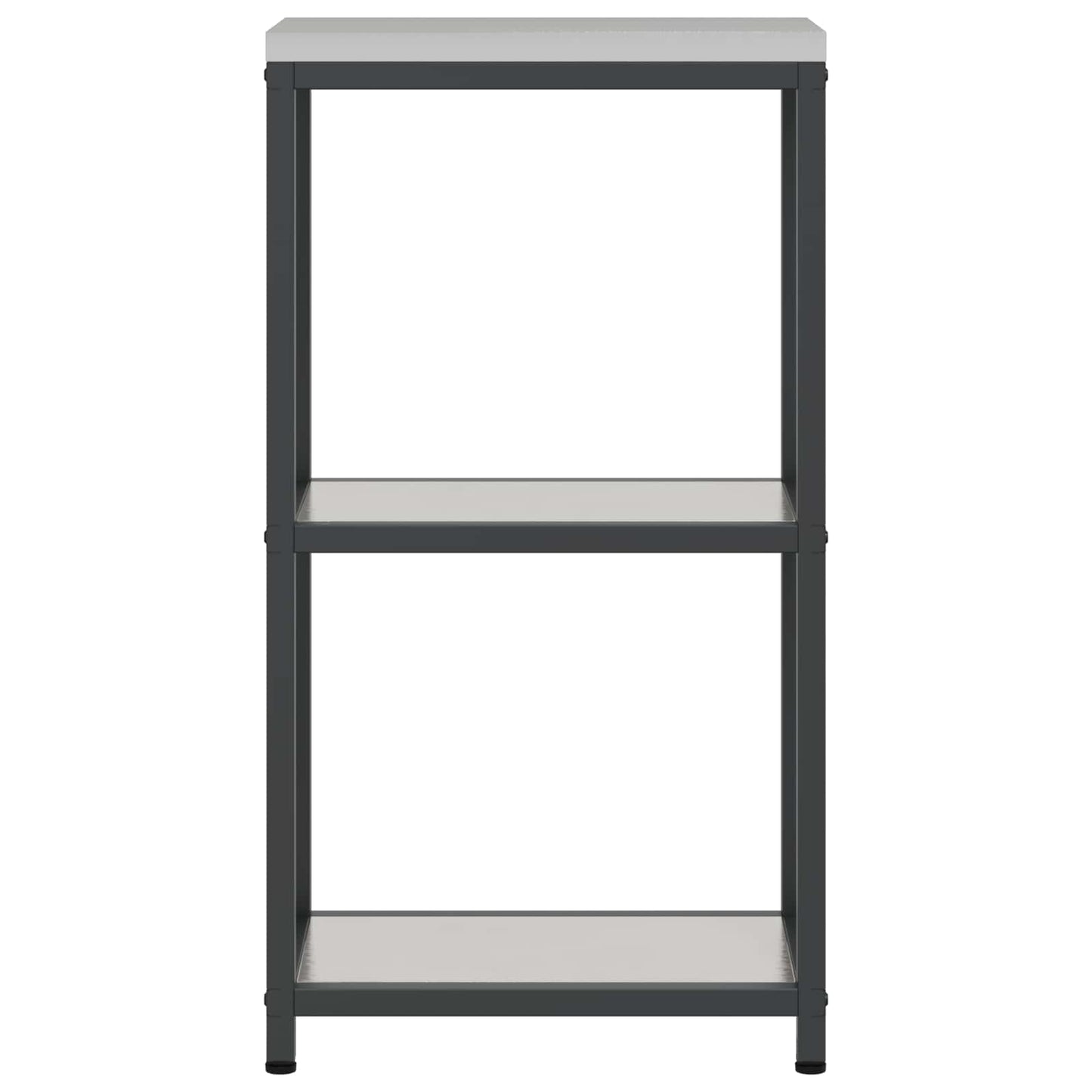 vidaXL Kitchen Storage HATTEM Silver 30 x 50 x 92 cm Steel