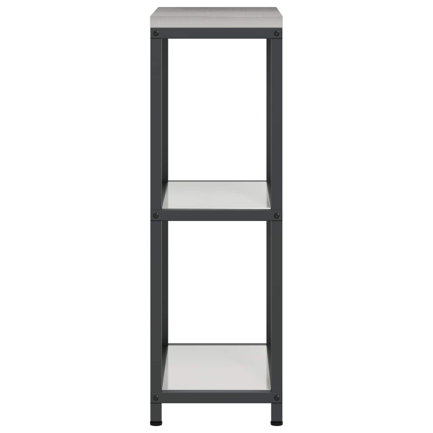 vidaXL Kitchen Storage HATTEM Silver 30 x 50 x 92 cm Steel
