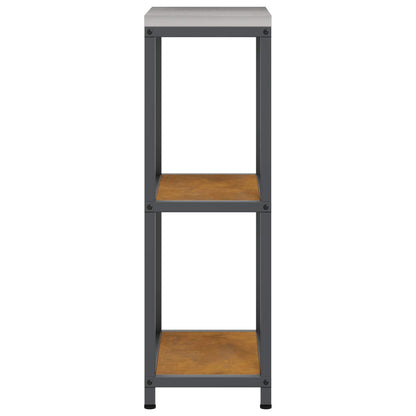 vidaXL Kitchen Storage HATTEM Rusty 30 x 50 x 92 cm Steel