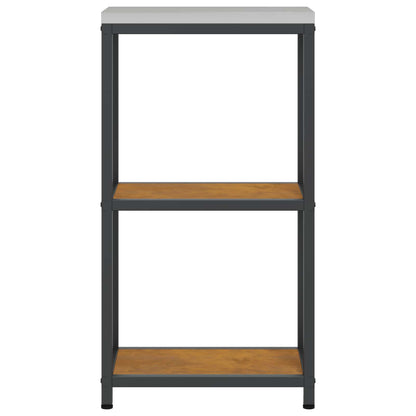 vidaXL Kitchen Storage HATTEM Rusty 30 x 50 x 92 cm Steel