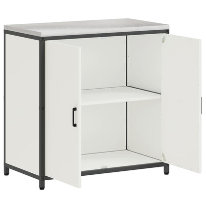vidaXL Kitchen Storage HATTEM White 90 x 50 x 92 cm Steel