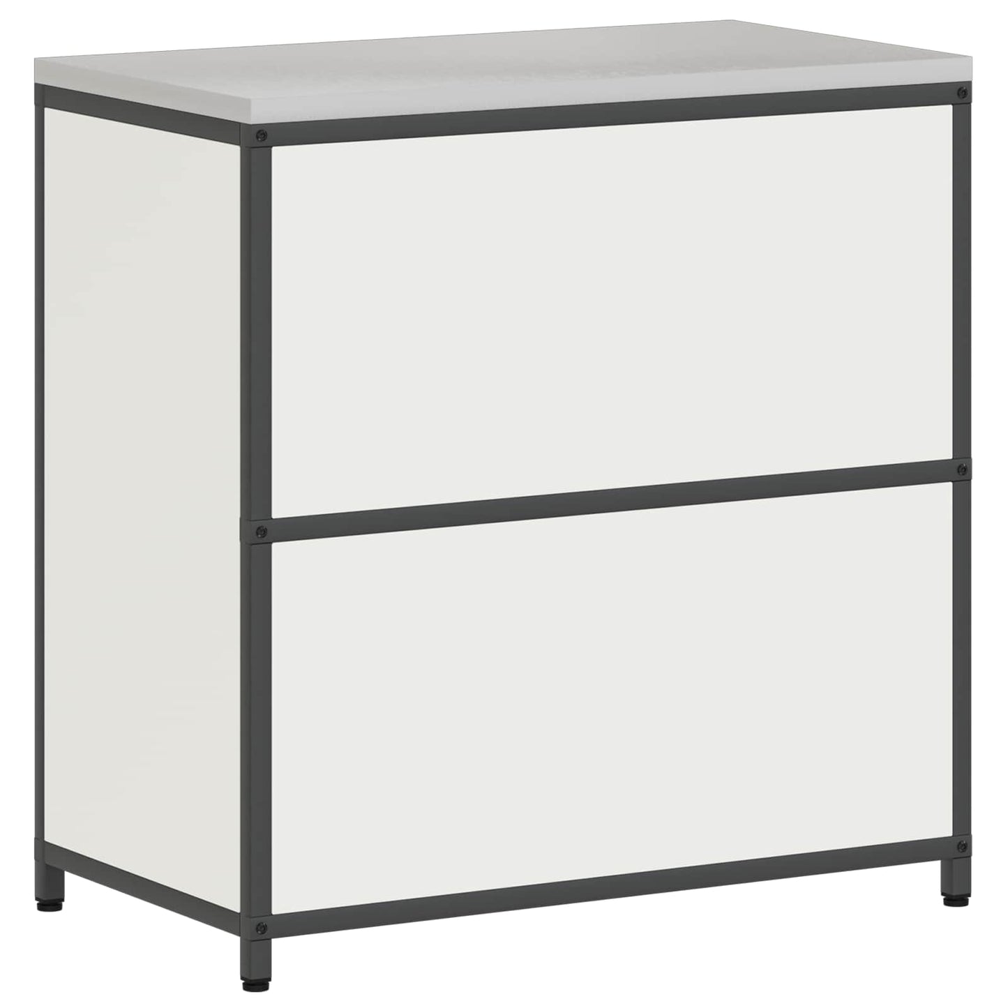 vidaXL Kitchen Storage HATTEM White 90 x 50 x 92 cm Steel