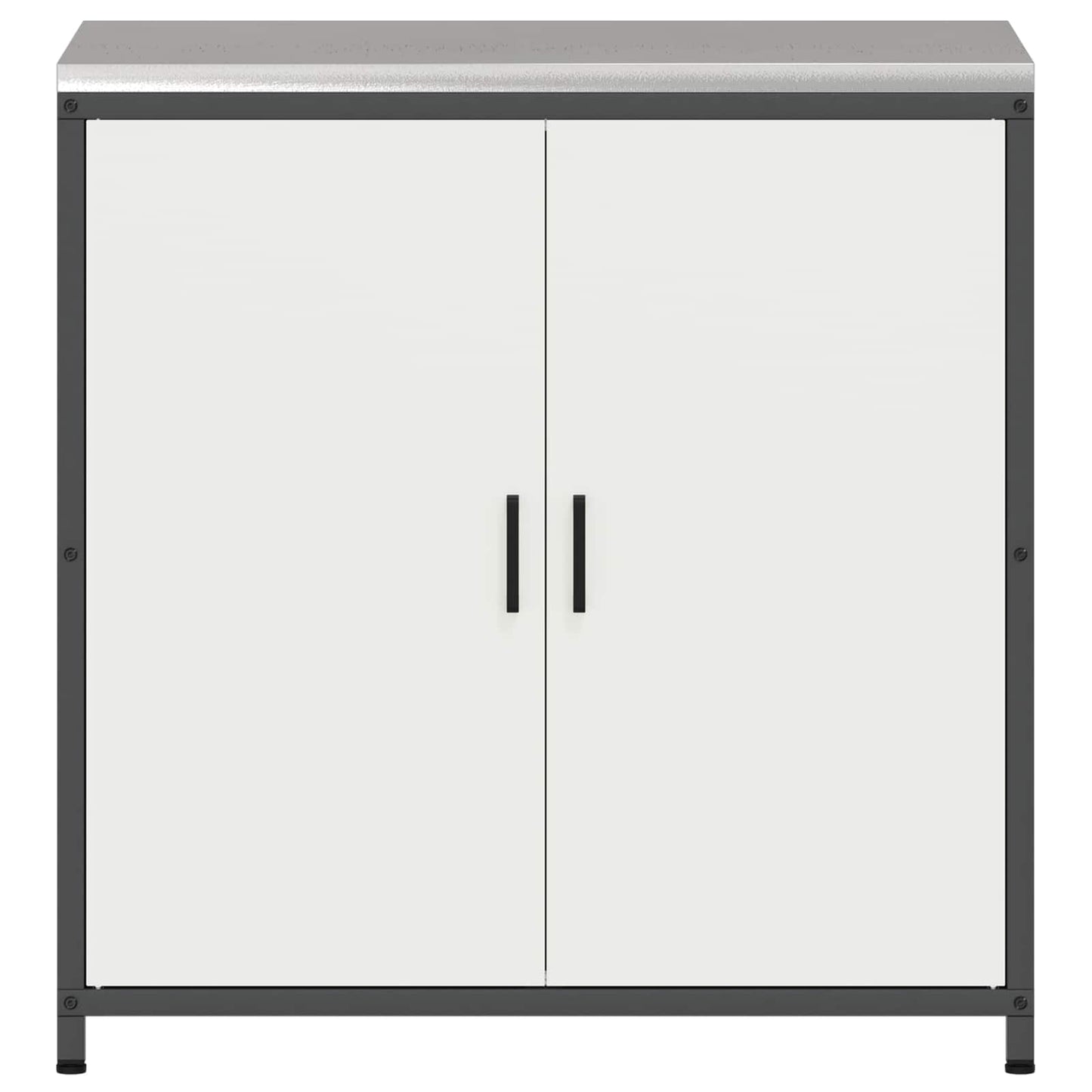 vidaXL Kitchen Storage HATTEM White 90 x 50 x 92 cm Steel