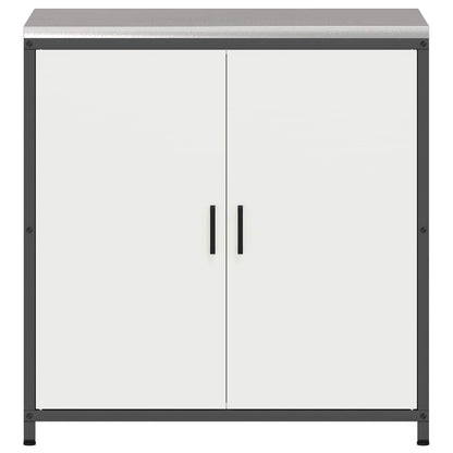 vidaXL Kitchen Storage HATTEM White 90 x 50 x 92 cm Steel