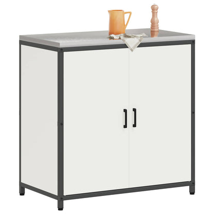 vidaXL Kitchen Storage HATTEM White 90 x 50 x 92 cm Steel