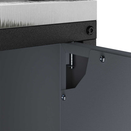 vidaXL Kitchen Storage with Shelf Anthracite 90 x 50 x 92 cm Steel
