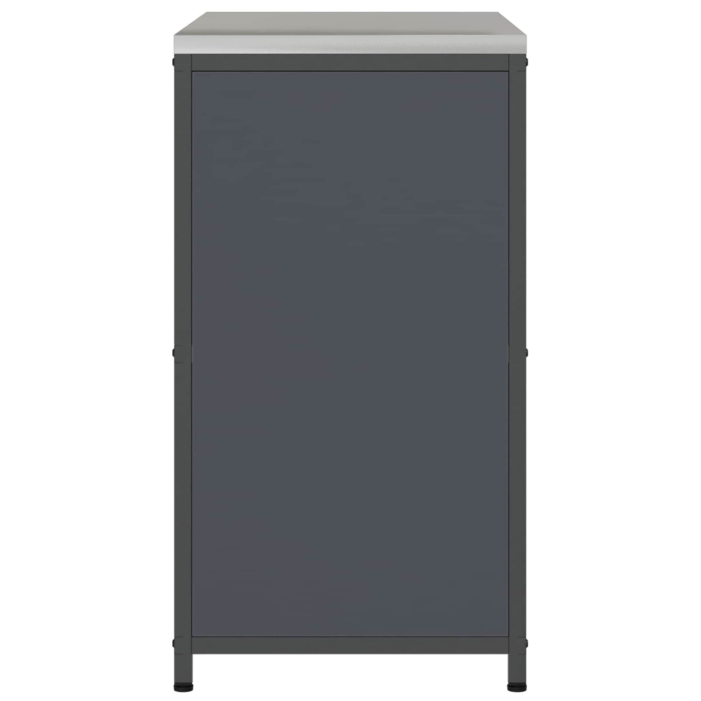 vidaXL Kitchen Storage with Shelf Anthracite 90 x 50 x 92 cm Steel