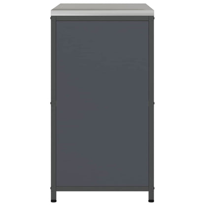 vidaXL Kitchen Storage with Shelf Anthracite 90 x 50 x 92 cm Steel