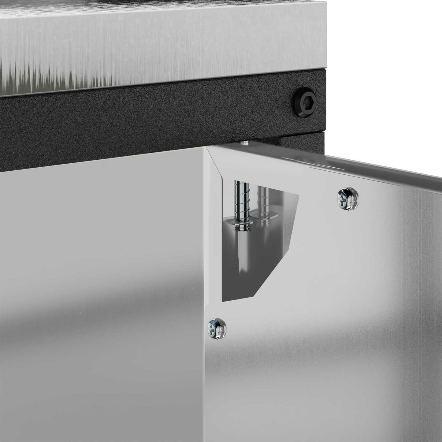 vidaXL Kitchen Storage HATTEM Silver 90 x 50 x 92 cm Steel
