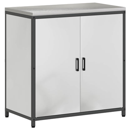 vidaXL Kitchen Storage HATTEM Silver 90 x 50 x 92 cm Steel