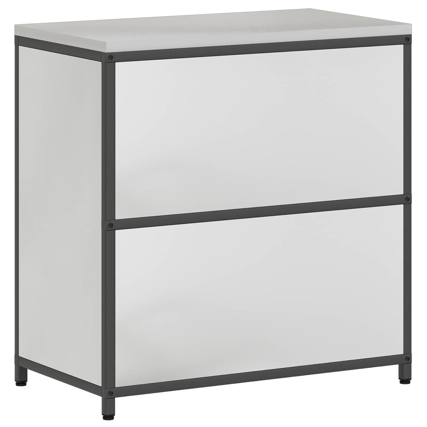 vidaXL Kitchen Storage HATTEM Silver 90 x 50 x 92 cm Steel