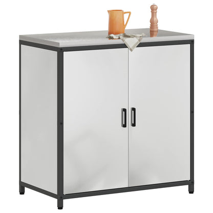 vidaXL Kitchen Storage HATTEM Silver 90 x 50 x 92 cm Steel