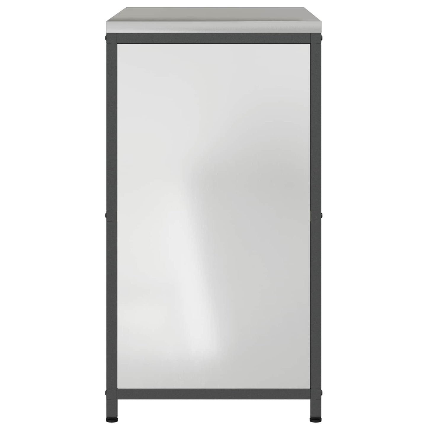vidaXL Kitchen Storage HATTEM Silver 90 x 50 x 92 cm Steel