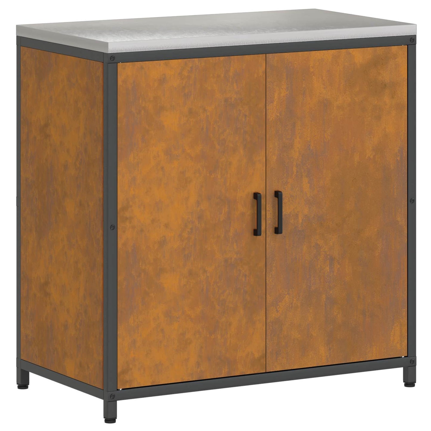 vidaXL Kitchen Storage HATTEM Rusty 90 x 50 x 92 cm Steel