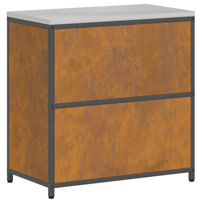 vidaXL Kitchen Storage HATTEM Rusty 90 x 50 x 92 cm Steel