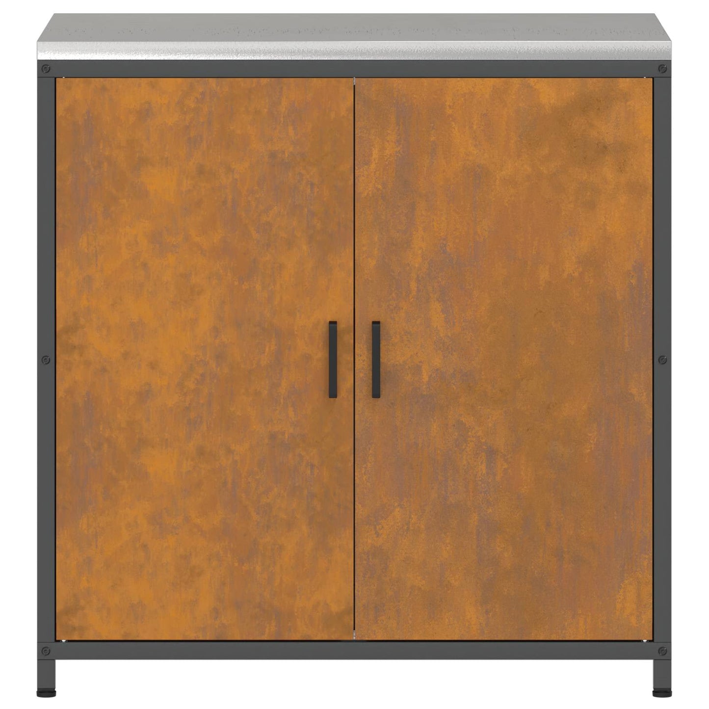 vidaXL Kitchen Storage HATTEM Rusty 90 x 50 x 92 cm Steel
