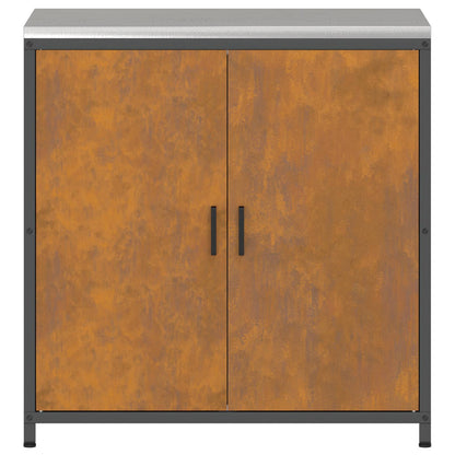 vidaXL Kitchen Storage HATTEM Rusty 90 x 50 x 92 cm Steel