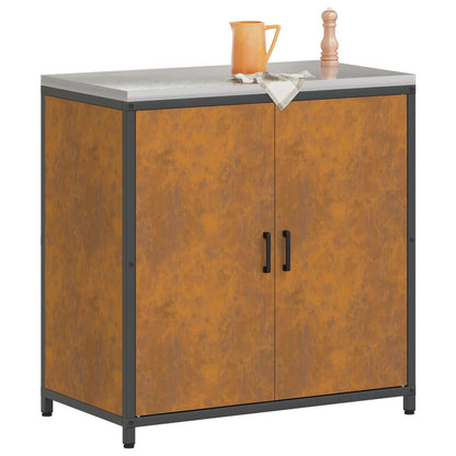 vidaXL Kitchen Storage HATTEM Rusty 90 x 50 x 92 cm Steel