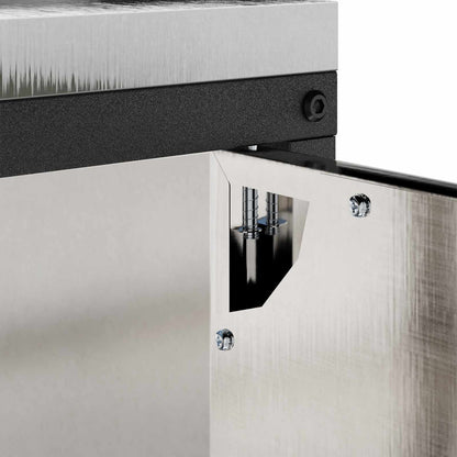 vidaXL Kitchen Storage HATTEM Silver 60 x 50 x 92 cm Steel