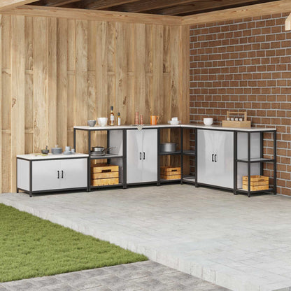 vidaXL Kitchen Storage HATTEM Silver 60 x 50 x 92 cm Steel