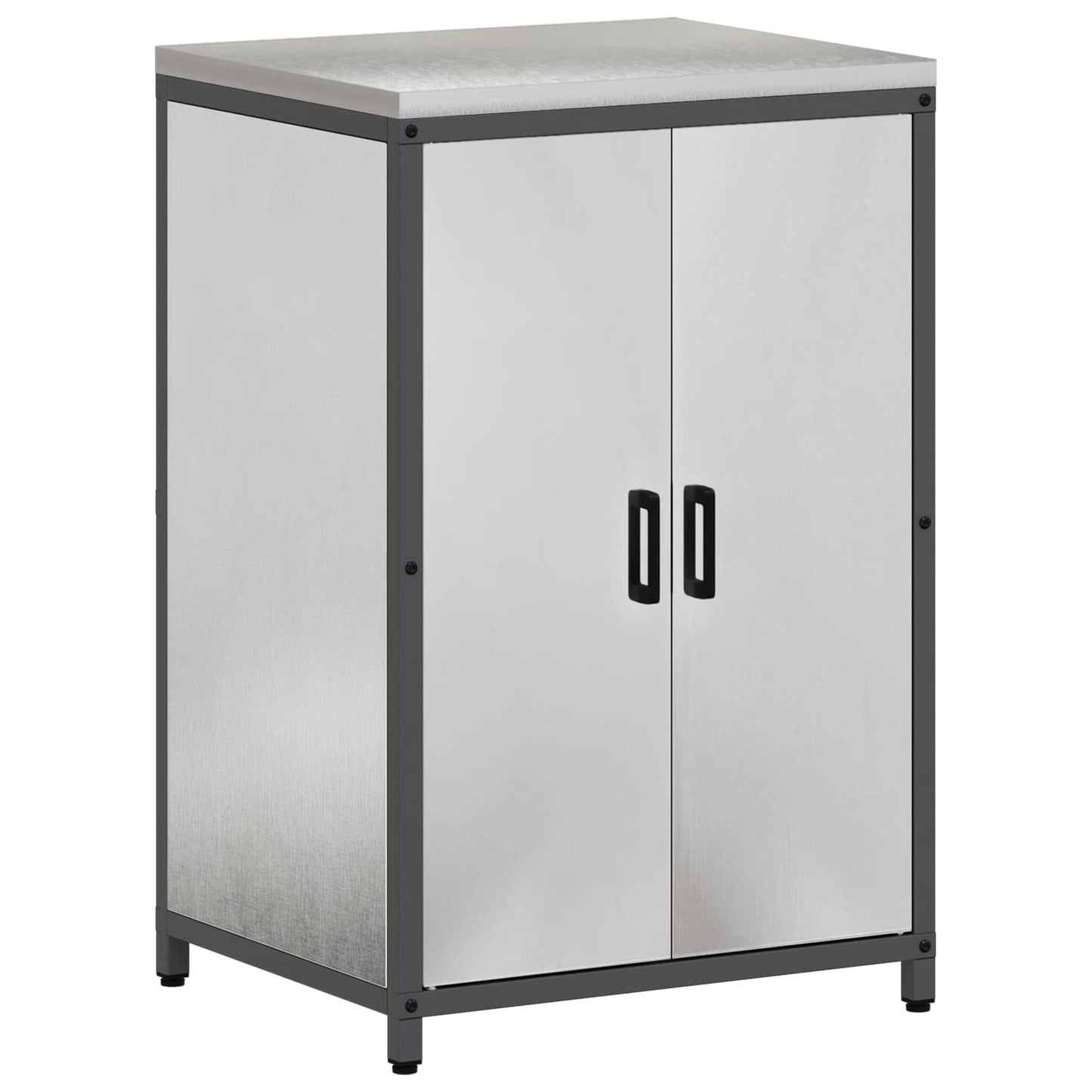 vidaXL Kitchen Storage HATTEM Silver 60 x 50 x 92 cm Steel